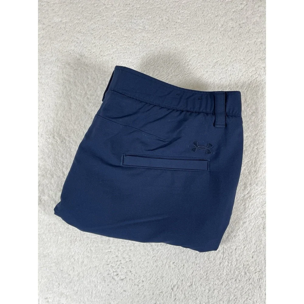 Under Armour 1253487-409‎ Match Play Stretch Blue Golf Shorts Mens Sz 38 (36x11)